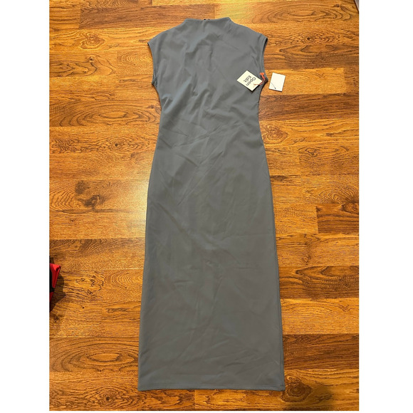 Open Edit Women’s Smooth Edit Funnel Neck Midi Dress Sz Small NWT (Imperfection) - Picture 1 of 6